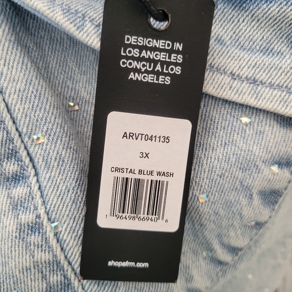 AFRM x Revolve NWT Iris Top In Crystal blue Wash. - Picture 11 of 12